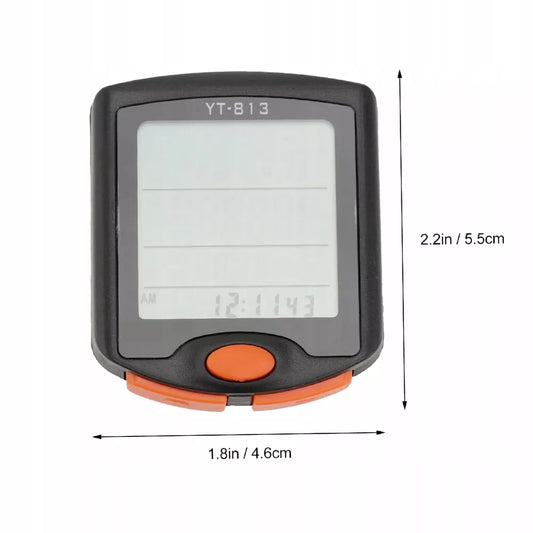 VANDENIUI atsparus dviračio kompiuteris su naktiniu režimu LCD SPIDOMETRAS PRO