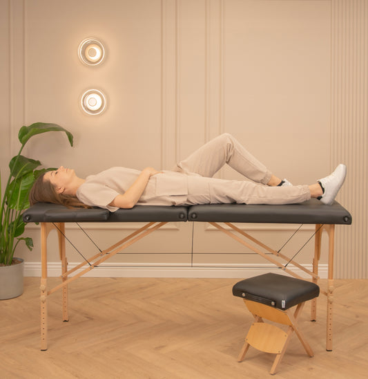 Grožio Lova Putplastis 5cm Blakstienoms Kušetė Medinė Sulankstoma Tatuiruočių Stalas