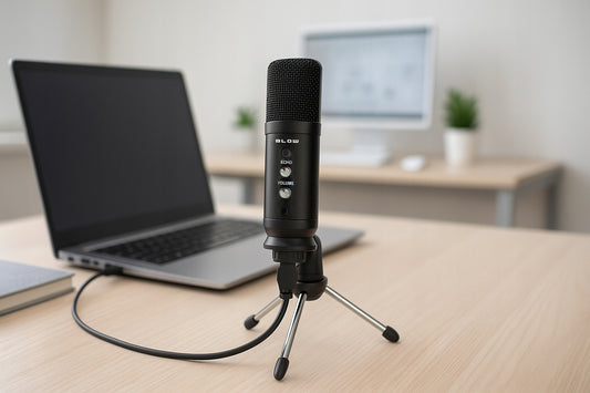 MIKROFONAS KOMPIUTERIUI ŽAIDIMŲ TALPINIS STUDIJINIS TRIPOD LAIKIKLIS USB