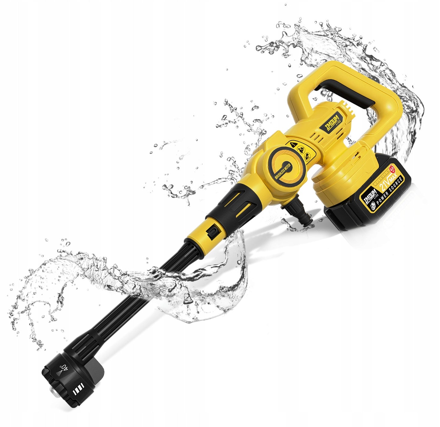 Belaidis akumuliatorinis aukšto slėgio ploviklis IMOUM 4Ah 21V 400W XXL rinkinys