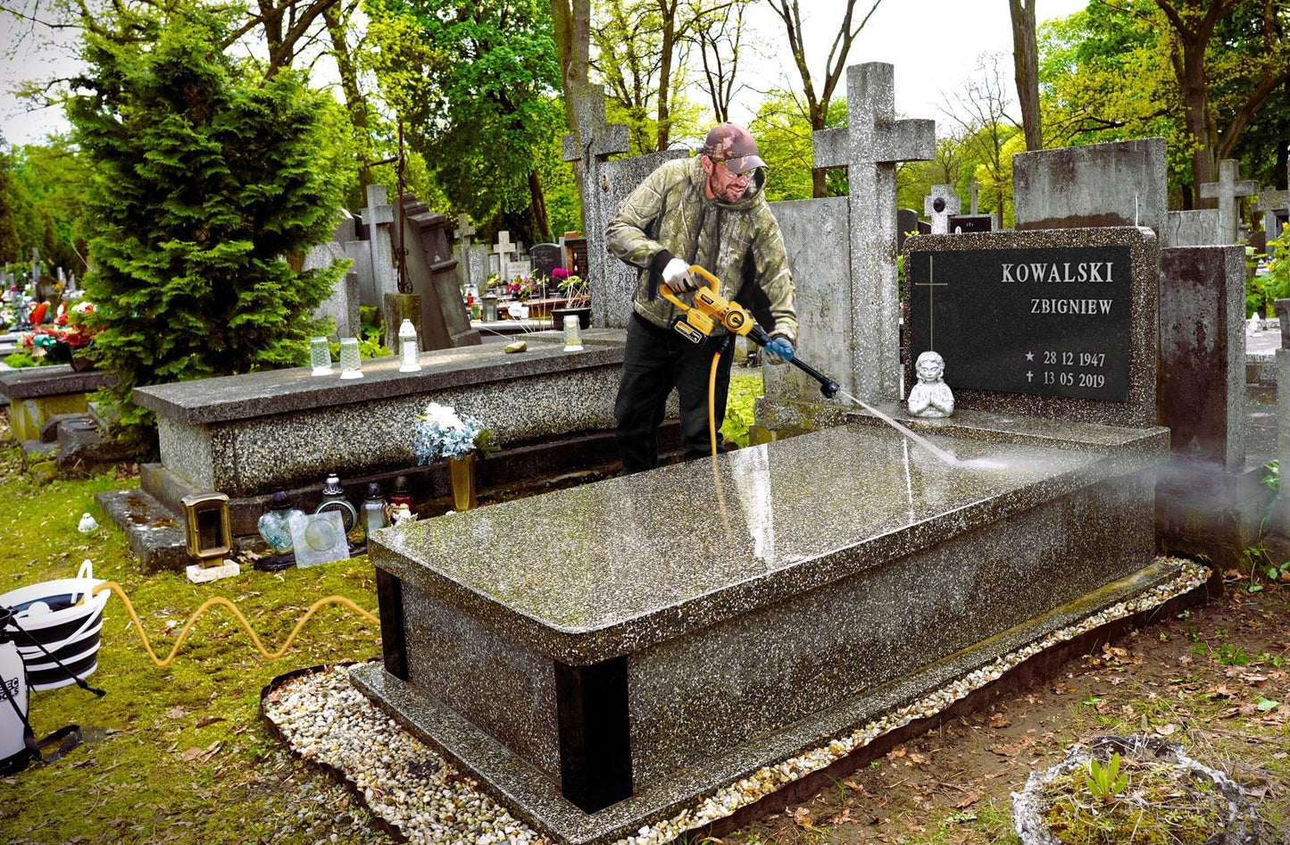 Belaidis akumuliatorinis aukšto slėgio ploviklis IMOUM 4Ah 21V 400W XXL rinkinys