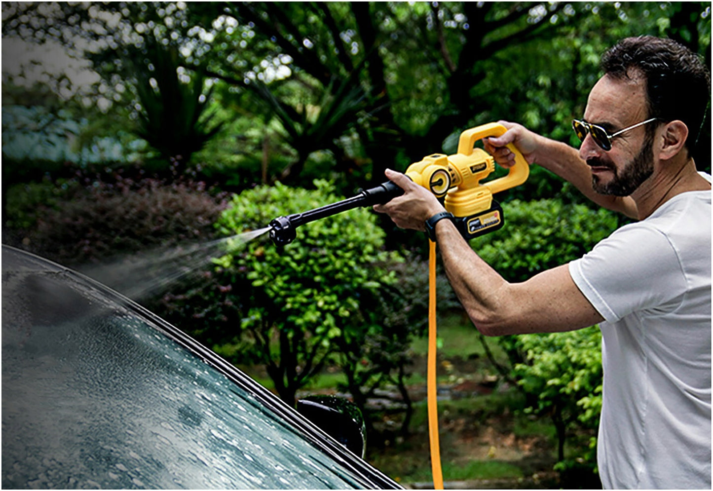 Belaidis akumuliatorinis aukšto slėgio ploviklis IMOUM 4Ah 21V 400W XXL rinkinys