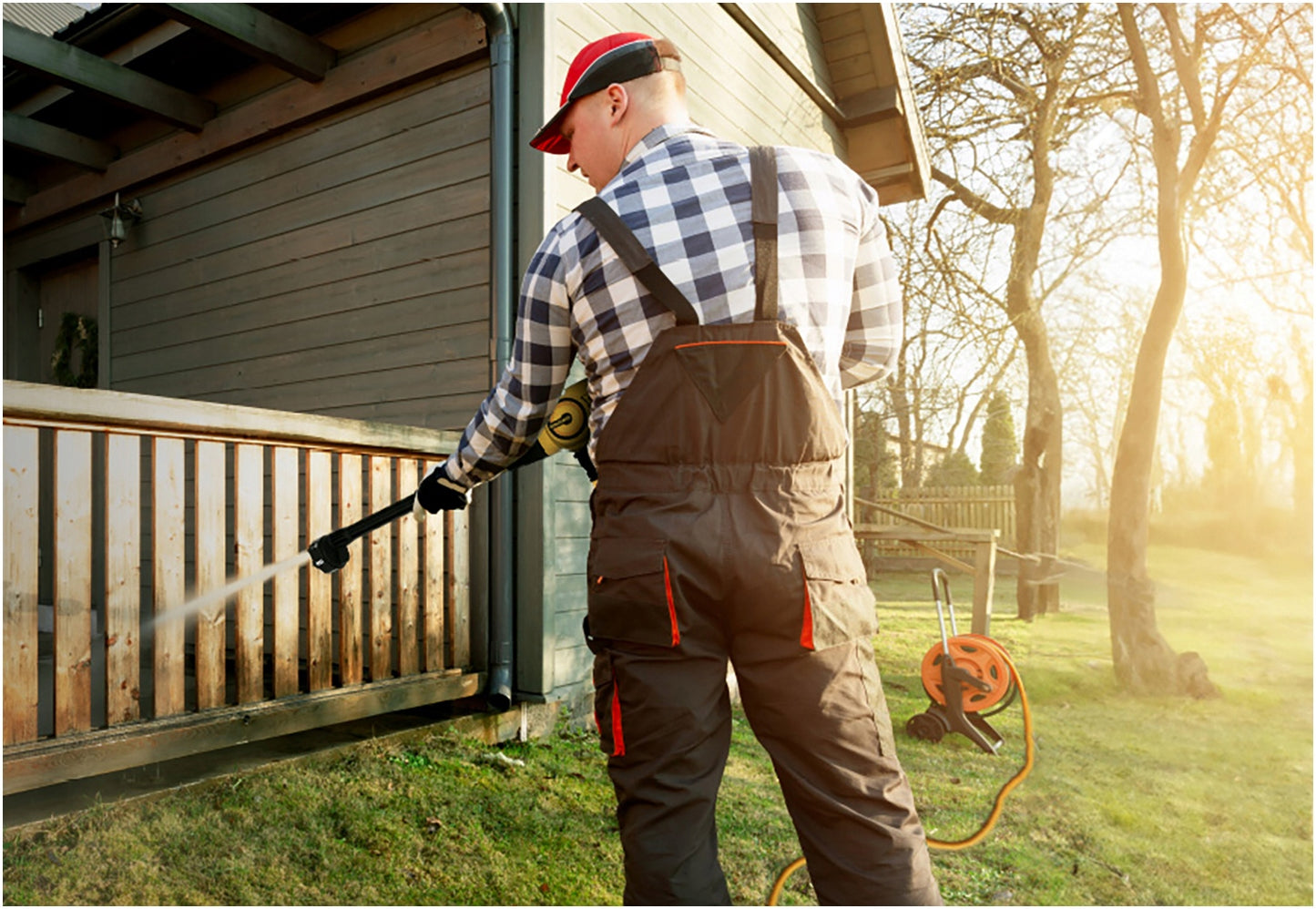 Belaidis akumuliatorinis aukšto slėgio ploviklis IMOUM 4Ah 21V 400W XXL rinkinys