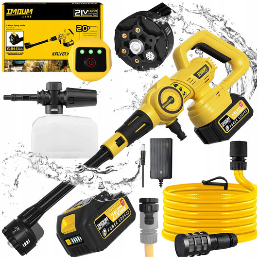 Belaidis akumuliatorinis aukšto slėgio ploviklis IMOUM 4Ah 21V 400W XXL rinkinys