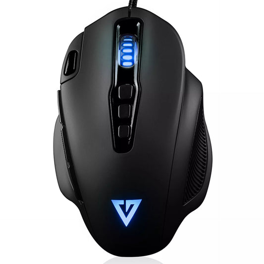 Laidinė žaidimų pelė - RGB apšvietimas - Optinis jutiklis 12400 DPI