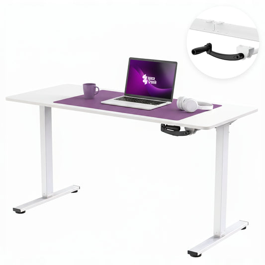 Rankinis reguliuojamo aukščio stalas 140x60 Spacetronik, baltas