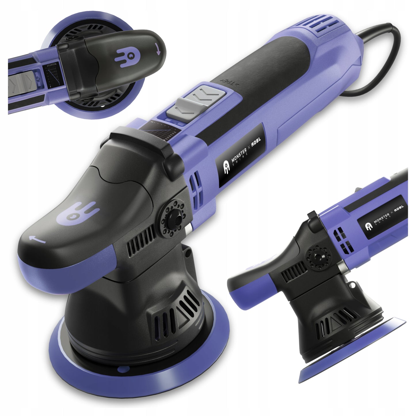 Poliravimo mašina Monster Shine X ADBL ATOM D09 automobilių poliravimui