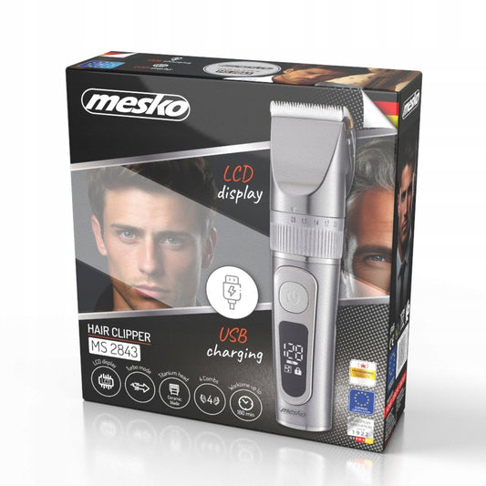 Mesko Akumuliatorinis plaukų džiovintuvas, atsparus vandeniui IPX6, LCD, keraminis os