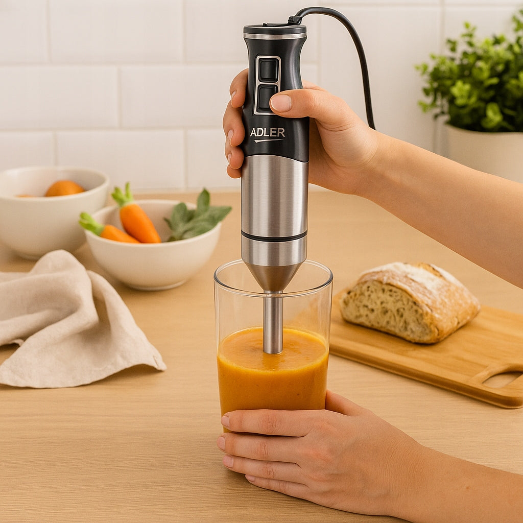 Galingas 1900W Rankinis Smulkintuvas Daugiafunkcis, Smulkina Ledą, Maišytuvas su TURBO Funkcija