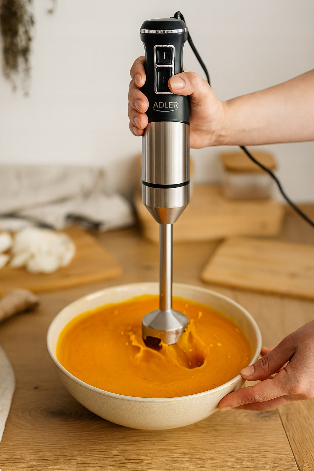 Galingas 1900W Rankinis Smulkintuvas Daugiafunkcis, Smulkina Ledą, Maišytuvas su TURBO Funkcija