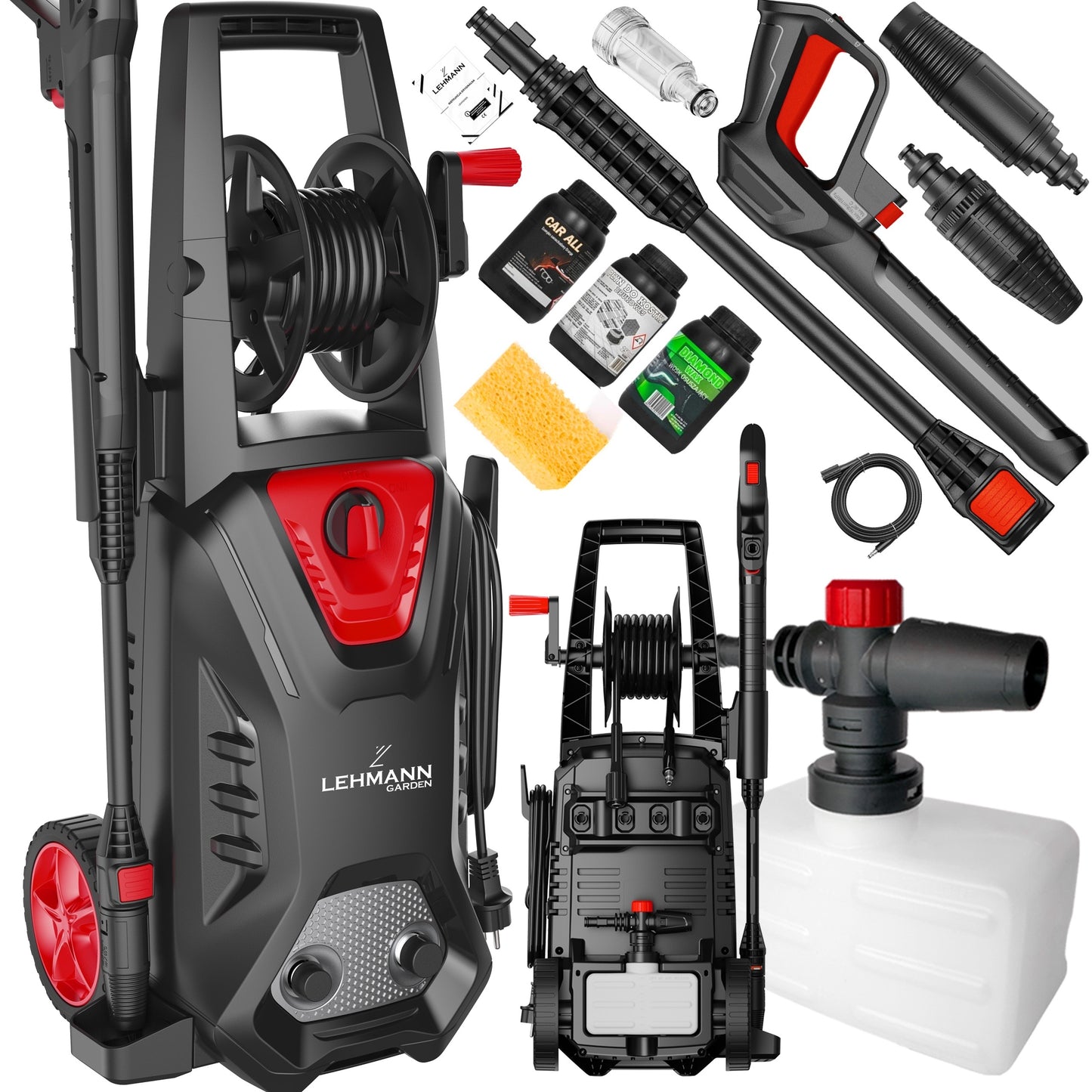 Galinga savisiurbė aukšto slėgio plovykla su aliumininiu siurbliu, 1800W, 260 Bar