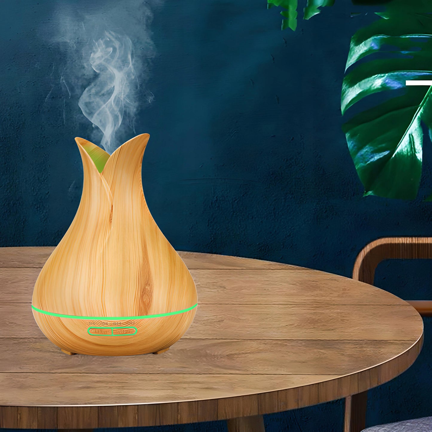 Ultragarsinis mini oro drėkintuvas su LED, 7 spalvomis ir aromaterapija