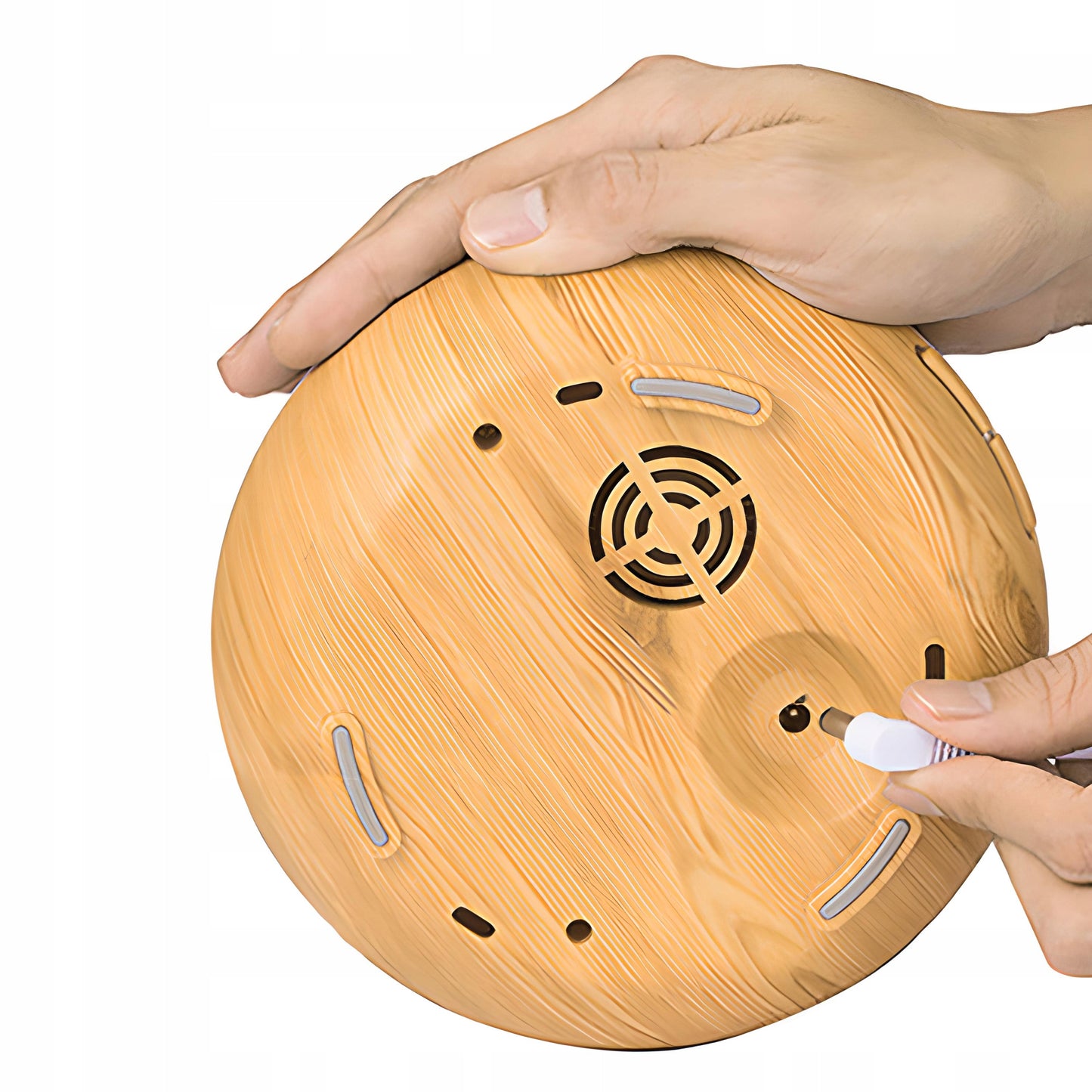 Ultragarsinis mini oro drėkintuvas su LED, 7 spalvomis ir aromaterapija