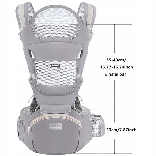 ERGONOMIŠKA KŪDIKIO NEŠYNĖLĖ 15-IN-1, DĖVĖJIMUI ANT NUGAROS IR PRIEKIO, DAUGIAFUNKCINĖ
