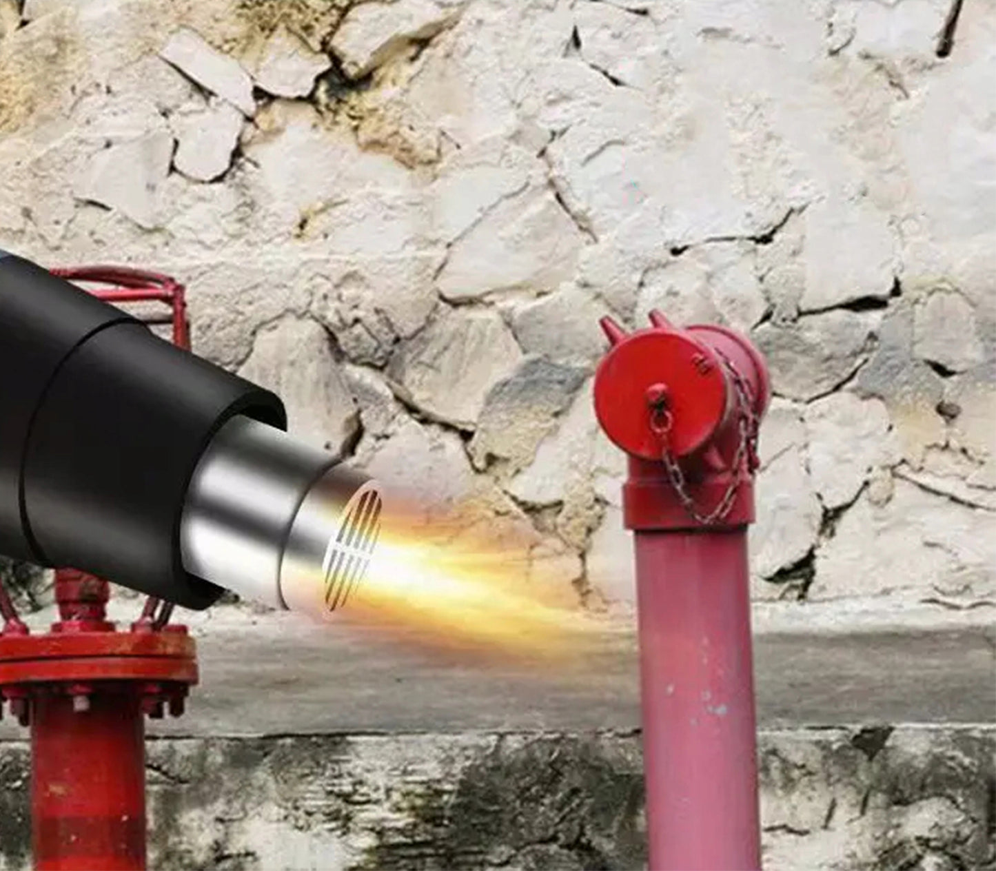 Elektrinis karšto oro pūtiklis 2000W, reguliuojamas, 230V, 2 greičiai, 100-600°C, galingas + 4 antgaliai