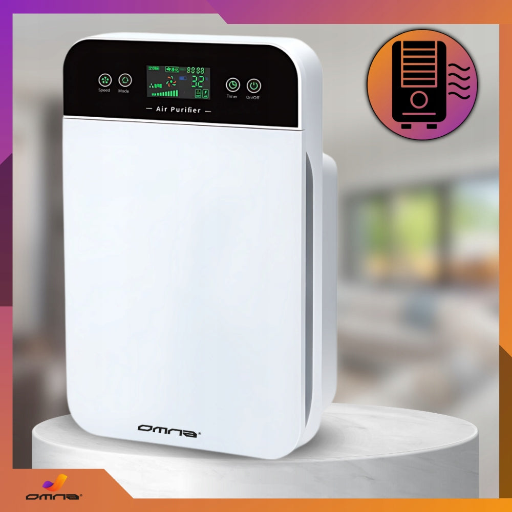 Didelis oro valytuvas su jonizatoriumi, HEPA filtru ir UV-C lempa, skirtas alergiškiems