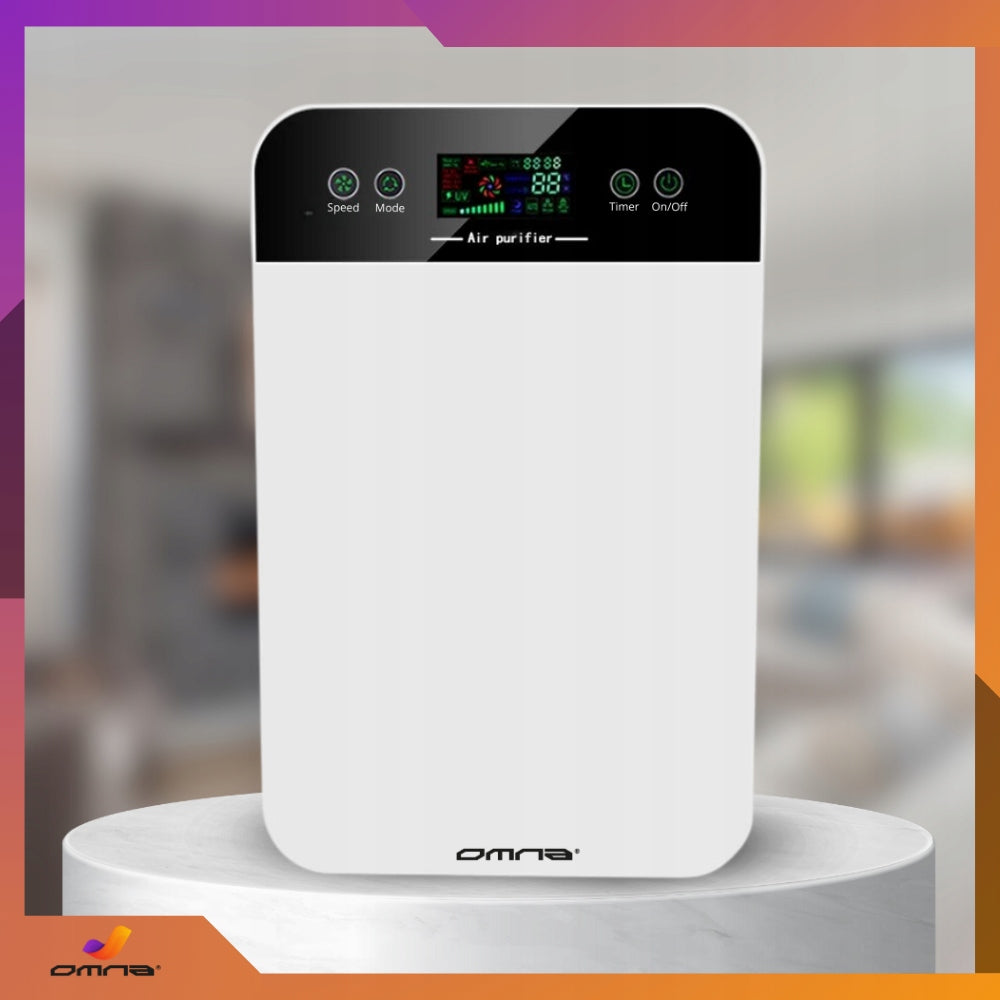 Didelis oro valytuvas su jonizatoriumi, HEPA filtru ir UV-C lempa, skirtas alergiškiems