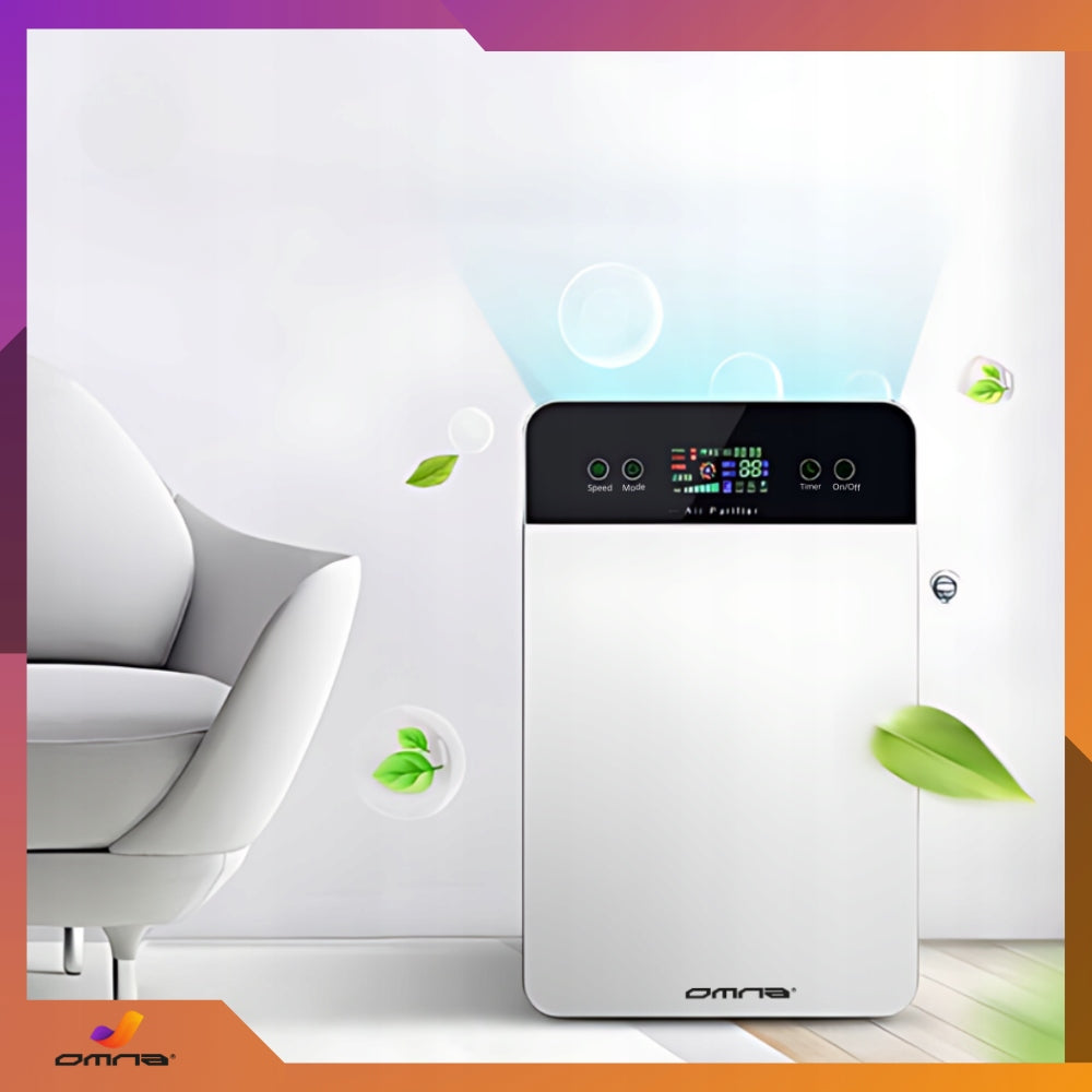 Didelis oro valytuvas su jonizatoriumi, HEPA filtru ir UV-C lempa, skirtas alergiškiems