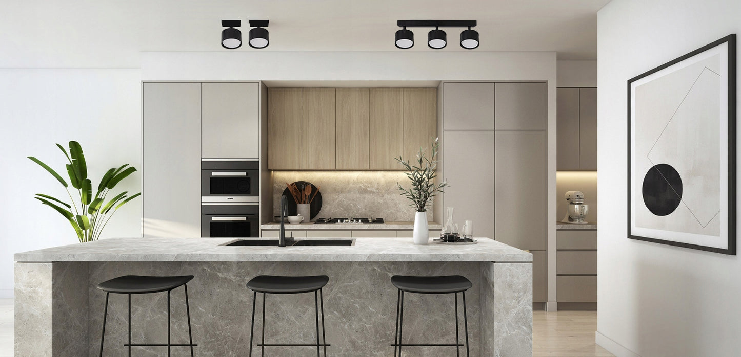 Paviršinis lubinis šviestuvas 3x GX53 Halogeninė tūbelė SuperLED