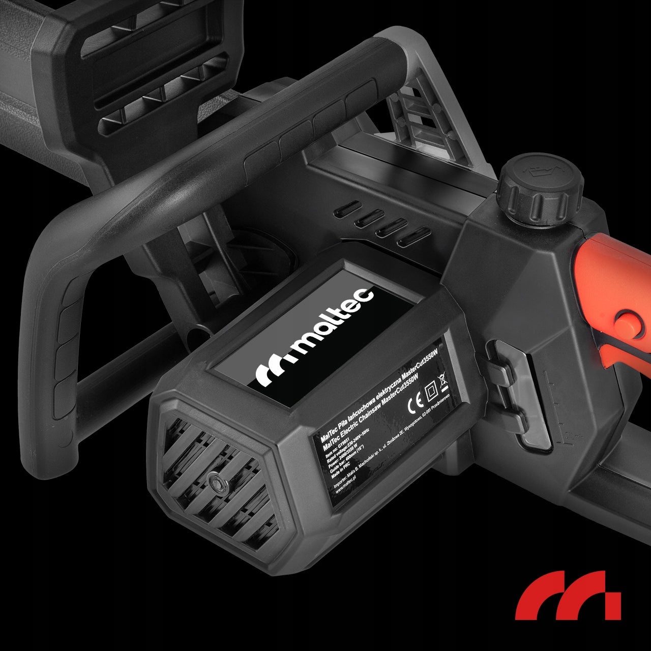 Elektrinis grandininis pjūklas medienai ir šakoms, 16" kreipiamosios, 3550W