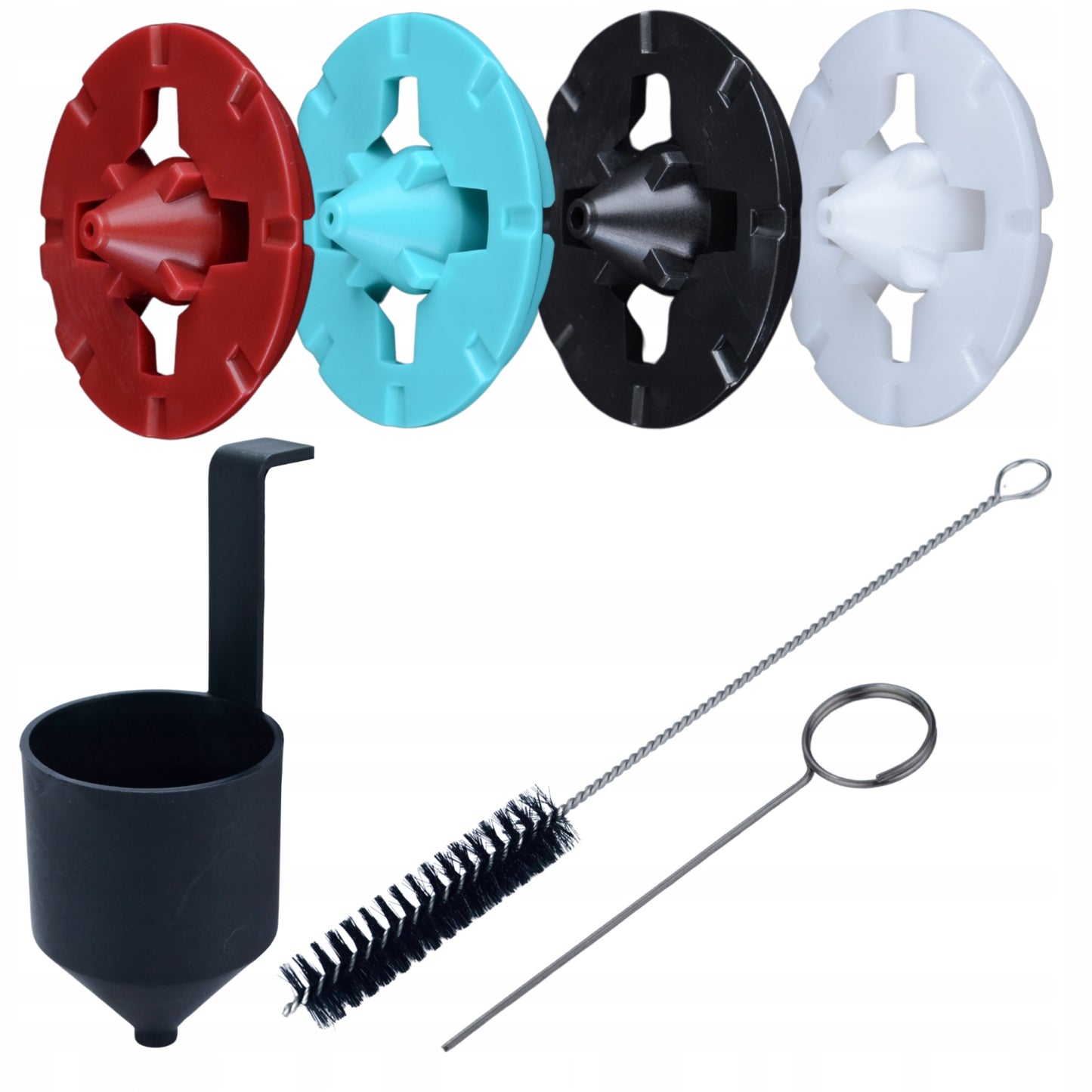 Purškimo pistoleto agregatas sienų dažymui 700W 4 antgaliai 1200ML didelis komplektas