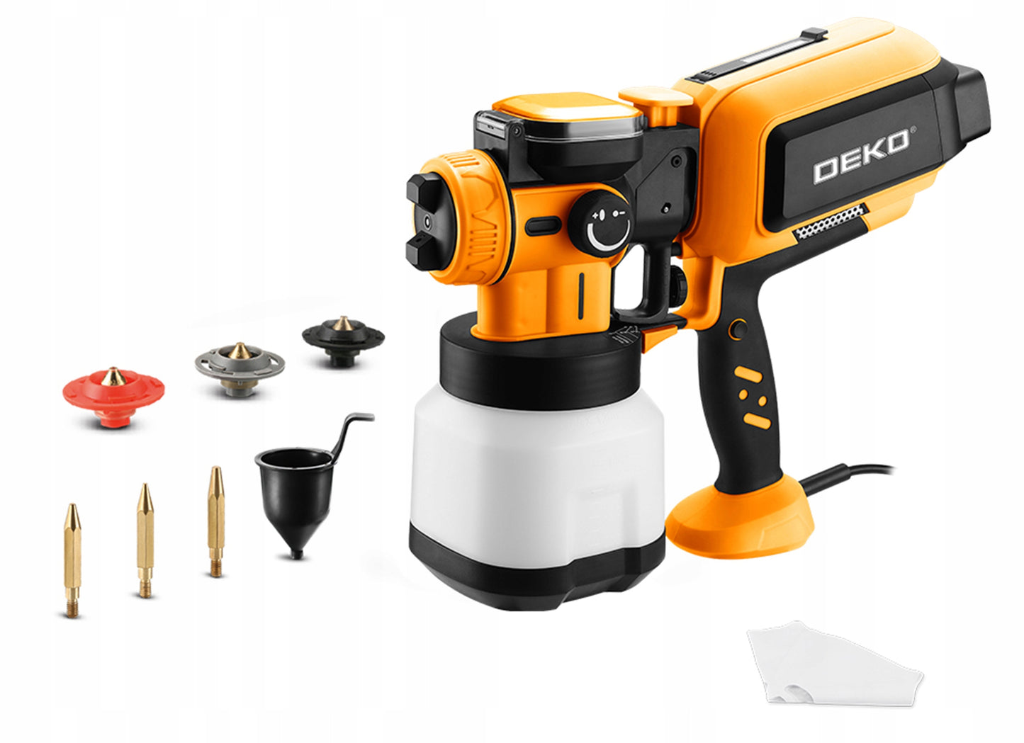 DAŽYMO PISTOLETO SIENOMS AGREGATAS, 3 ANTGALIAI, 120 DIN, XXL RINKINYS DEKO