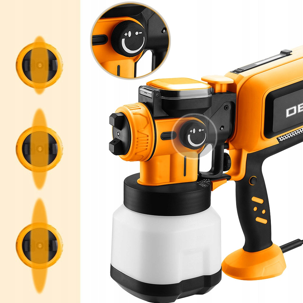 DAŽYMO PISTOLETO SIENOMS AGREGATAS, 3 ANTGALIAI, 120 DIN, XXL RINKINYS DEKO