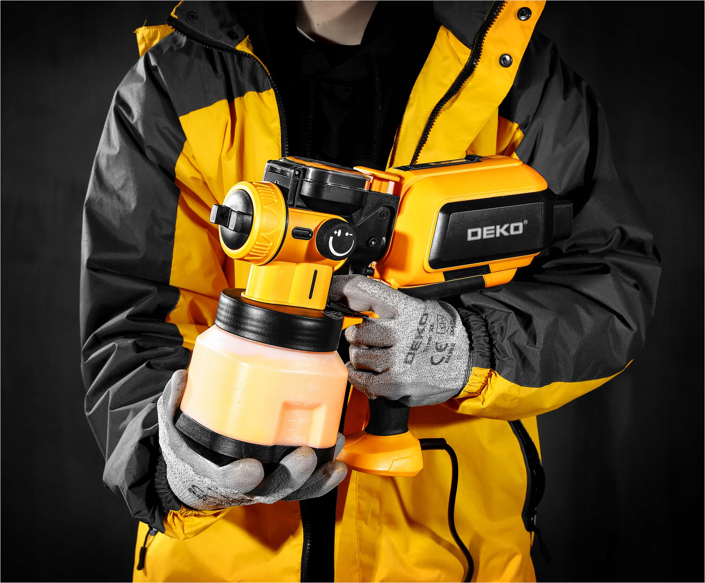 DAŽYMO PISTOLETO SIENOMS AGREGATAS, 3 ANTGALIAI, 120 DIN, XXL RINKINYS DEKO