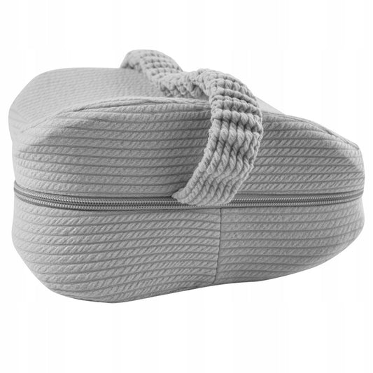 Ortopedinė miego pagalvė memory, pleištas po kojomis tarp kelių, pilka