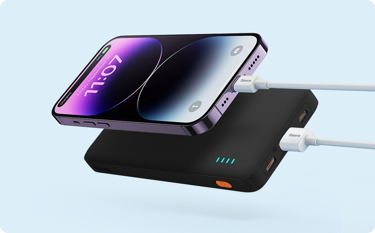 Powerbank BASEUS 10000 mAh USB USB-C Galingas 20W Greitas įkrovimas Kelioninis