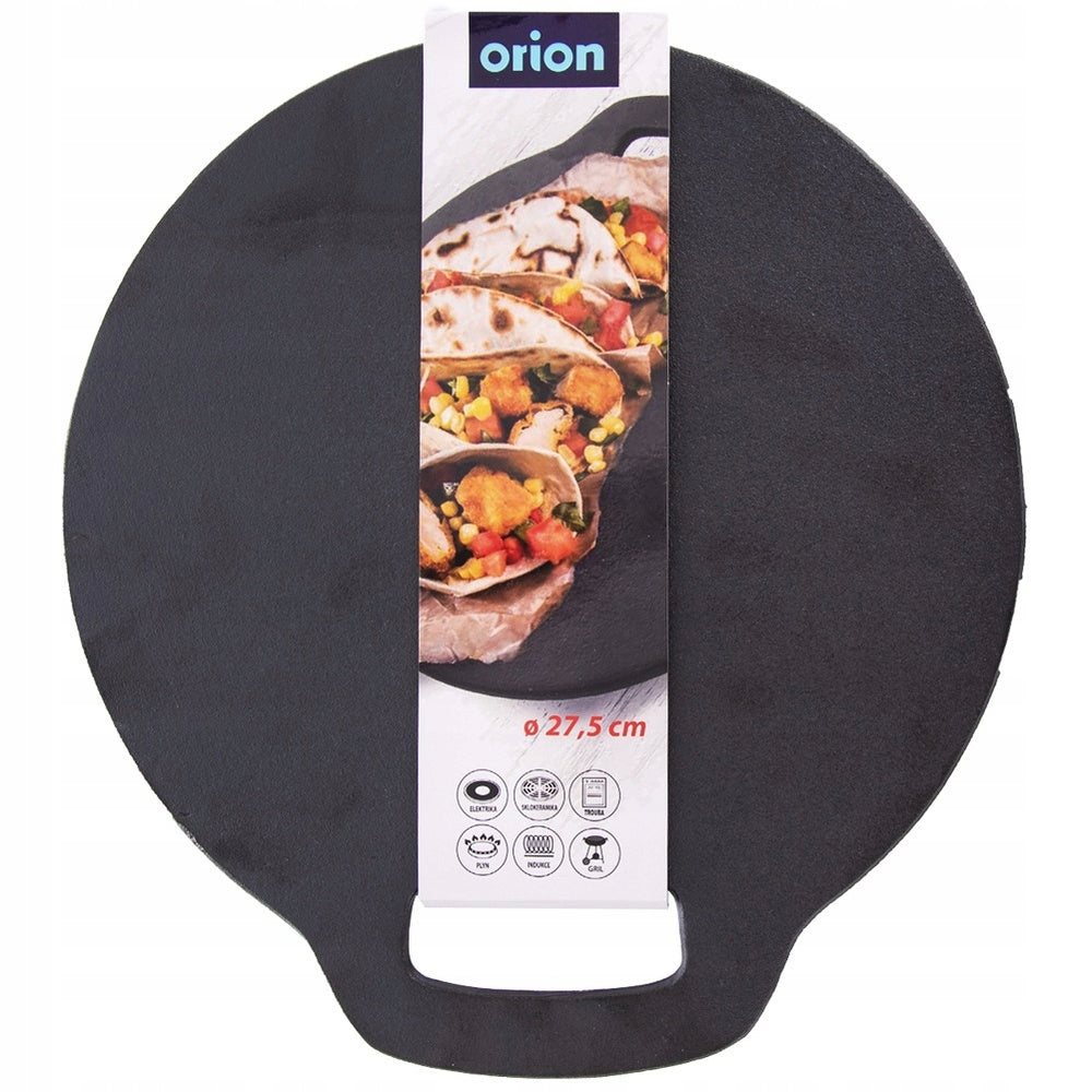 Ketaus keptuvė-plokštė tortilijoms, blynams, picos akmuo, kepsninėms