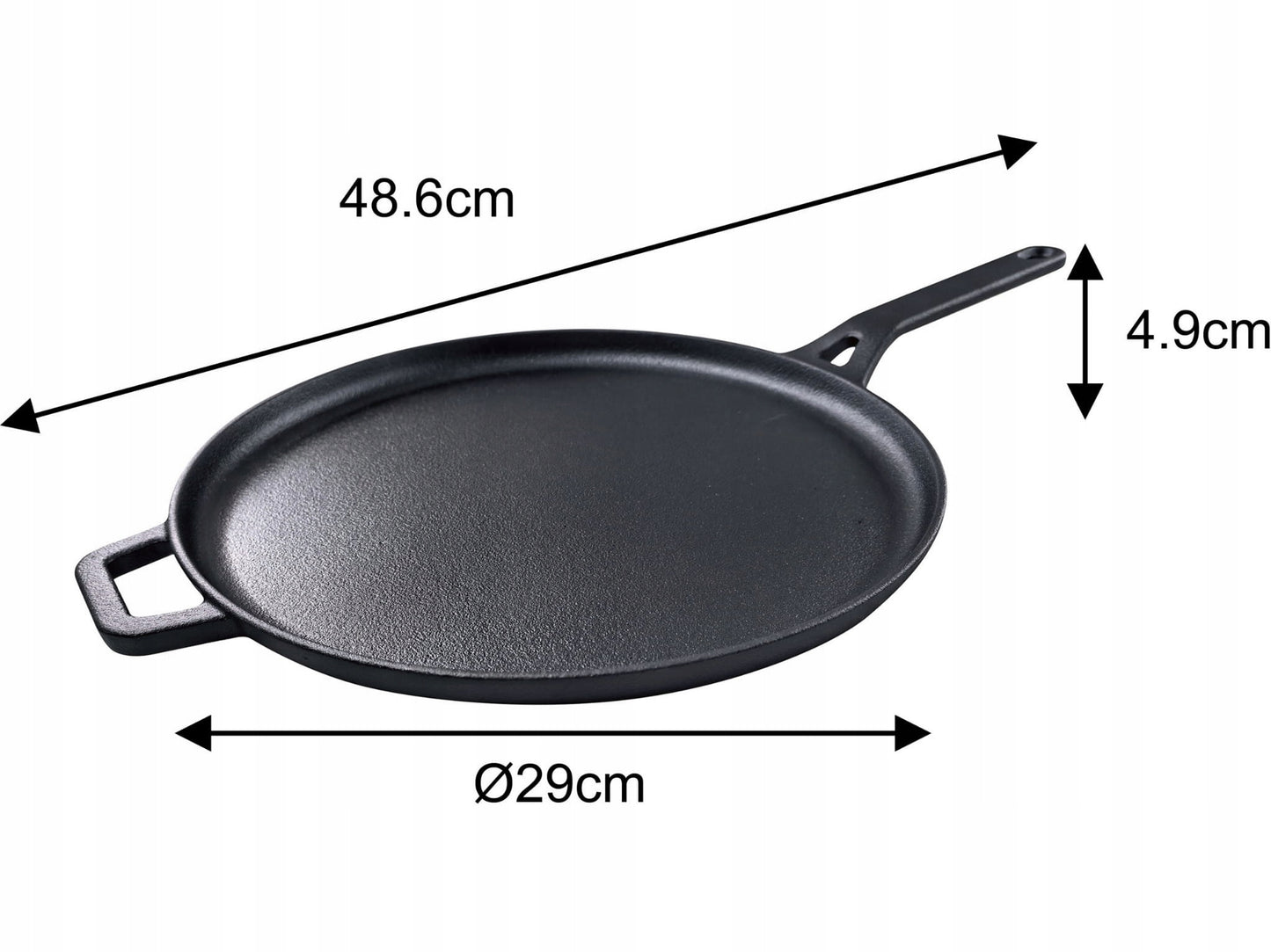 Ketaus blynų keptuvė 29 cm KINGHOFF KH-1895