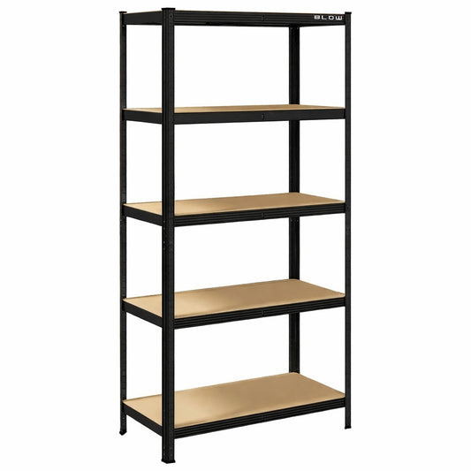 METALINĖ SANDĖLIAVIMO LENTYNĖLA 180x90x40cm 5 MDF LENTYNĖLĖS 180kg 900kg GARAŽUI