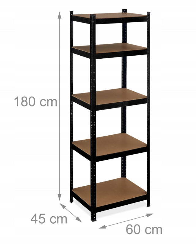 Aukštas garažinis stelažas 180x60x45cm, iki 500kg apkrovos