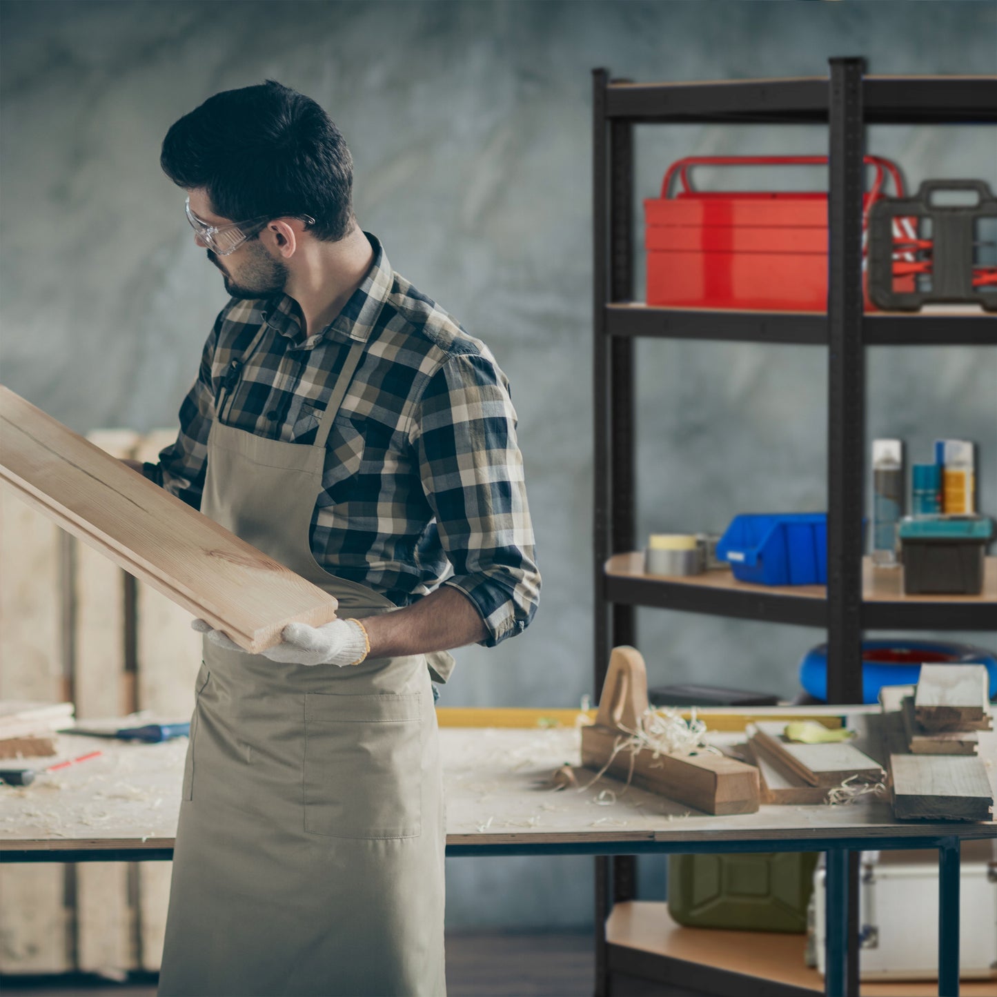 Sandėlio lentyna Relaxdays 181 x 128 x 92 cm maks. 175 kg ant lentynos