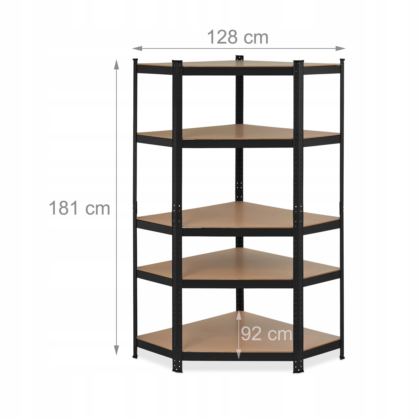 Sandėlio lentyna Relaxdays 181 x 128 x 92 cm maks. 175 kg ant lentynos