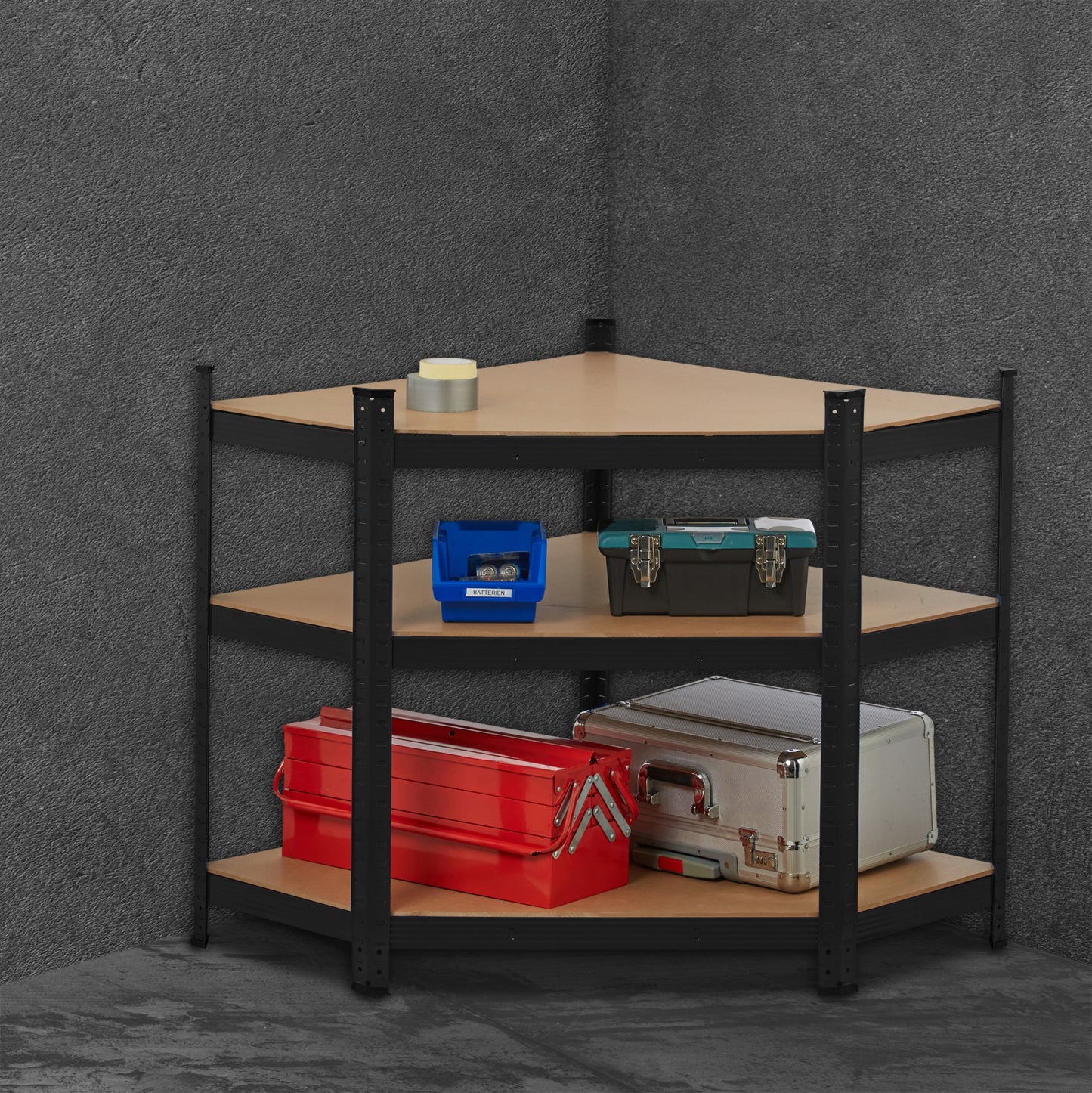 Sandėlio lentyna Relaxdays 181 x 128 x 92 cm maks. 175 kg ant lentynos