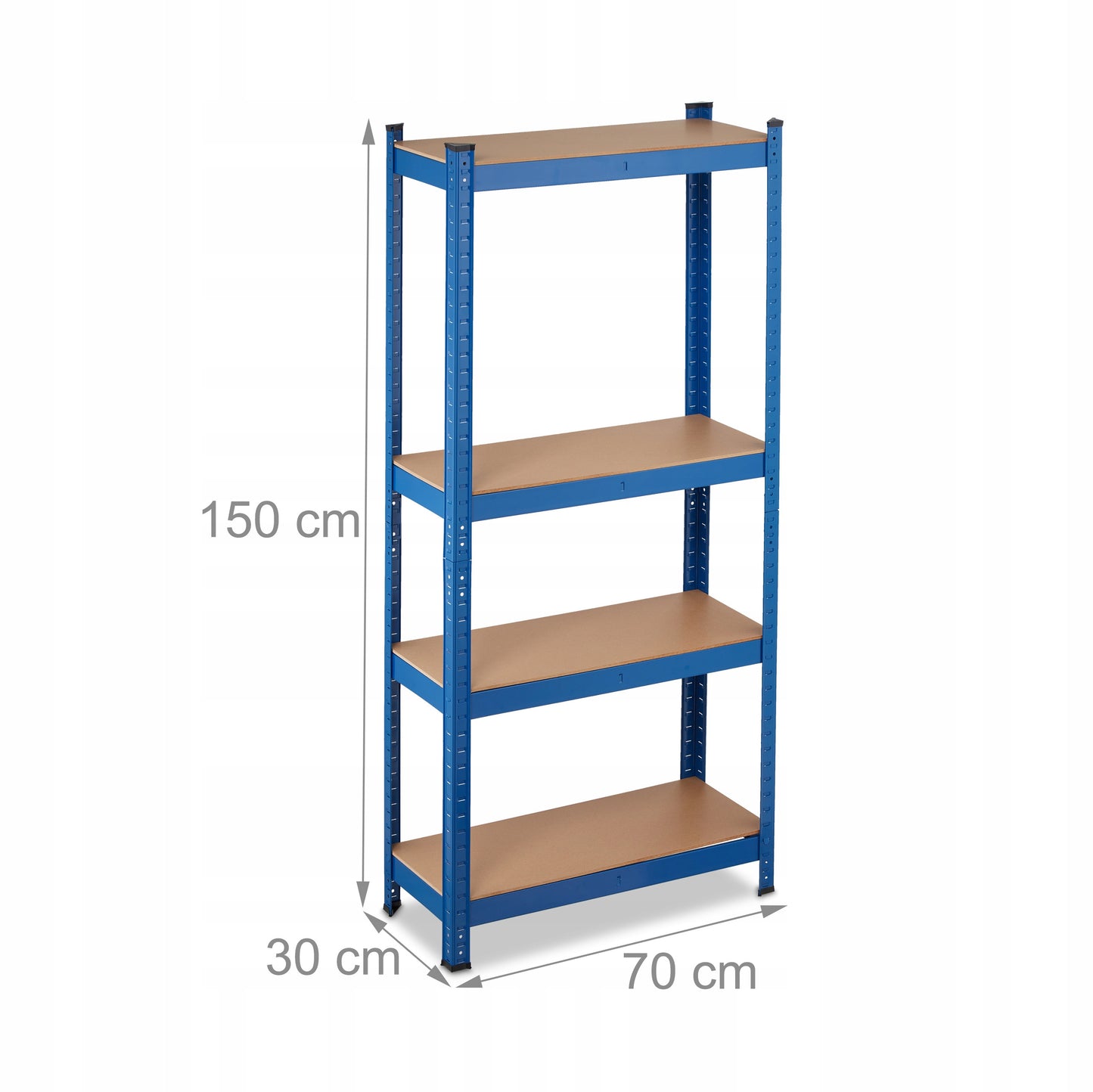 Metalinis sandėliavimo stovas Relaxdays 150 x 70 x 30 cm maks. 175 kg vienai lentynai