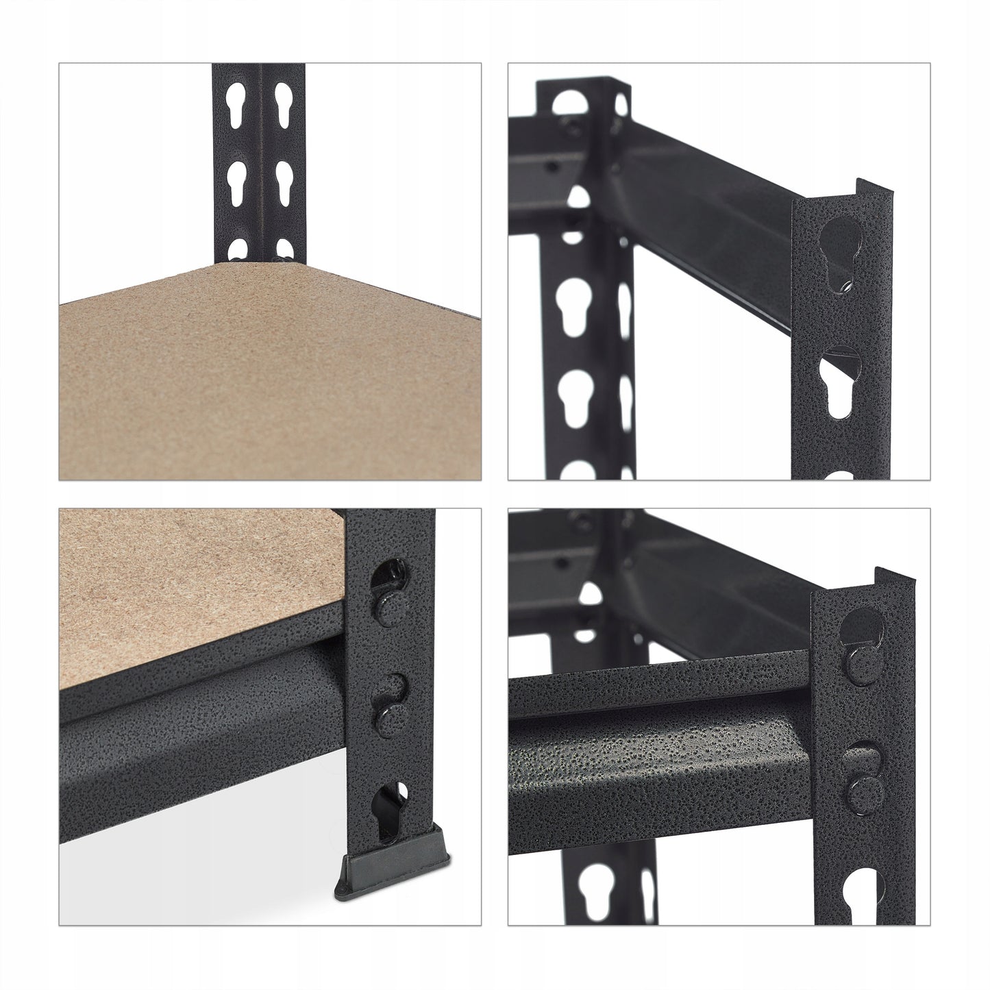 Metalinis sandėliavimo stelažas Relaxdays 153 x 91 x 30,5 cm, maks. 360 kg vienai lentynai