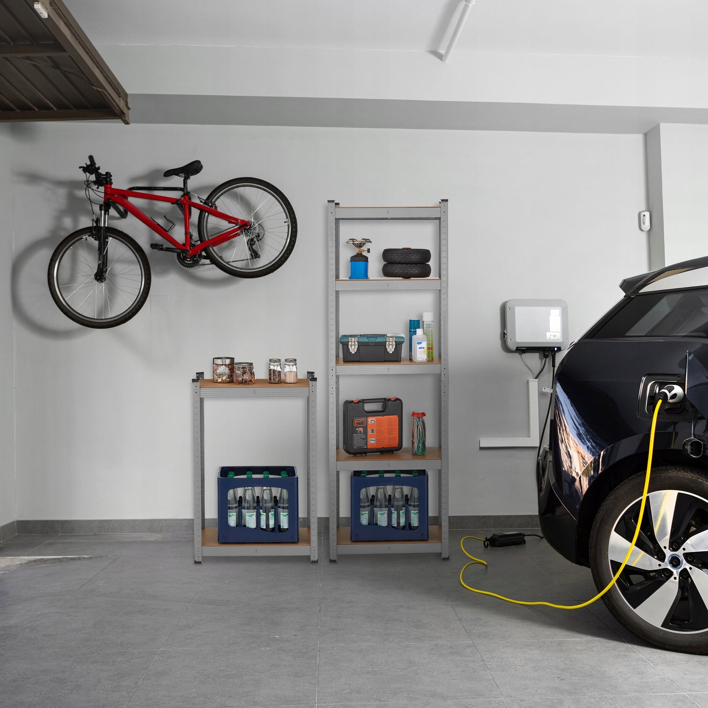 Metalinė sandėliavimo lentyna Relaxdays 180 x 60 x 30 cm, maks. 100 kg ant lentynos