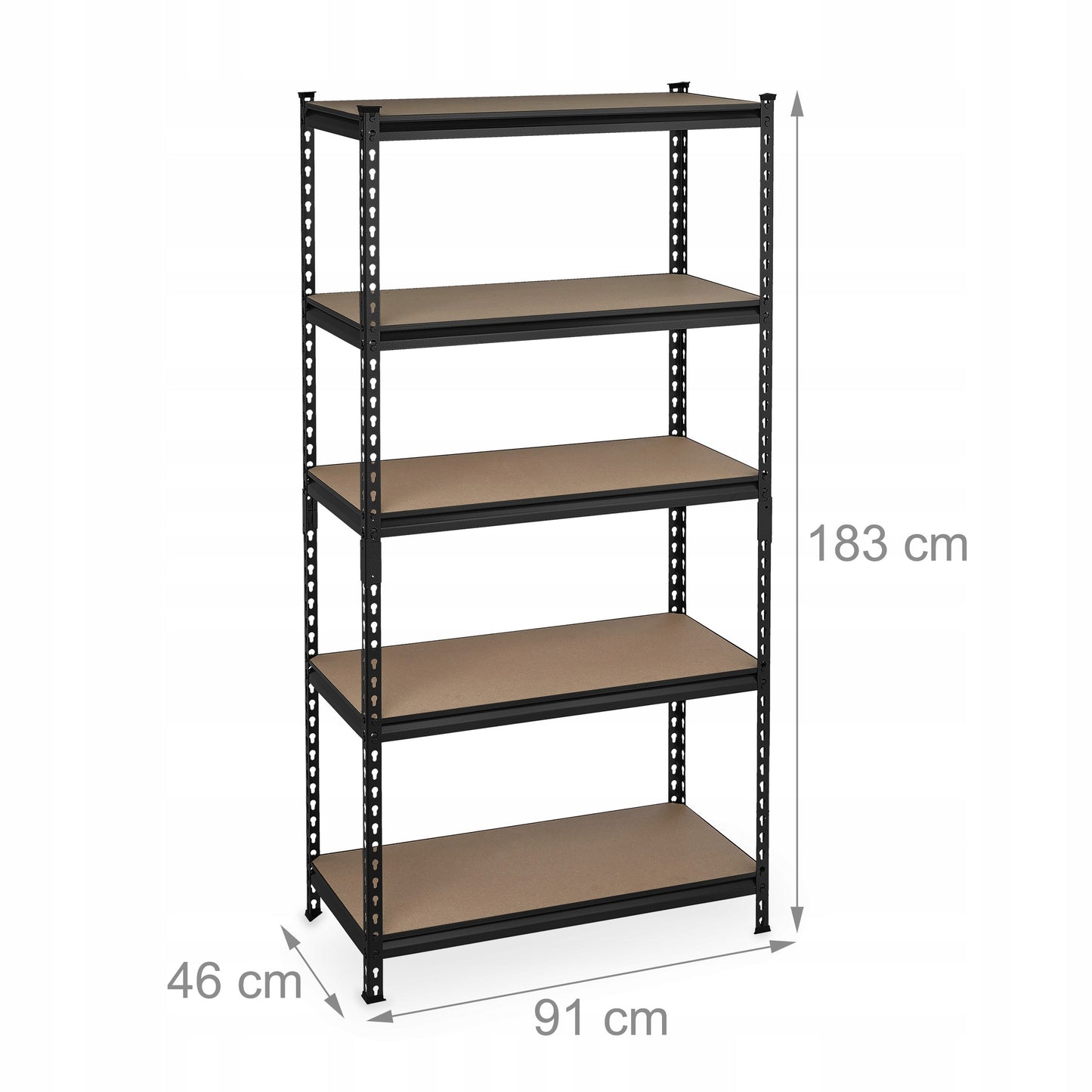 Metalinė sandėliavimo lentyna Relaxdays 183 x 91 x 46 cm, maks. 1800 kg vienai lentynai