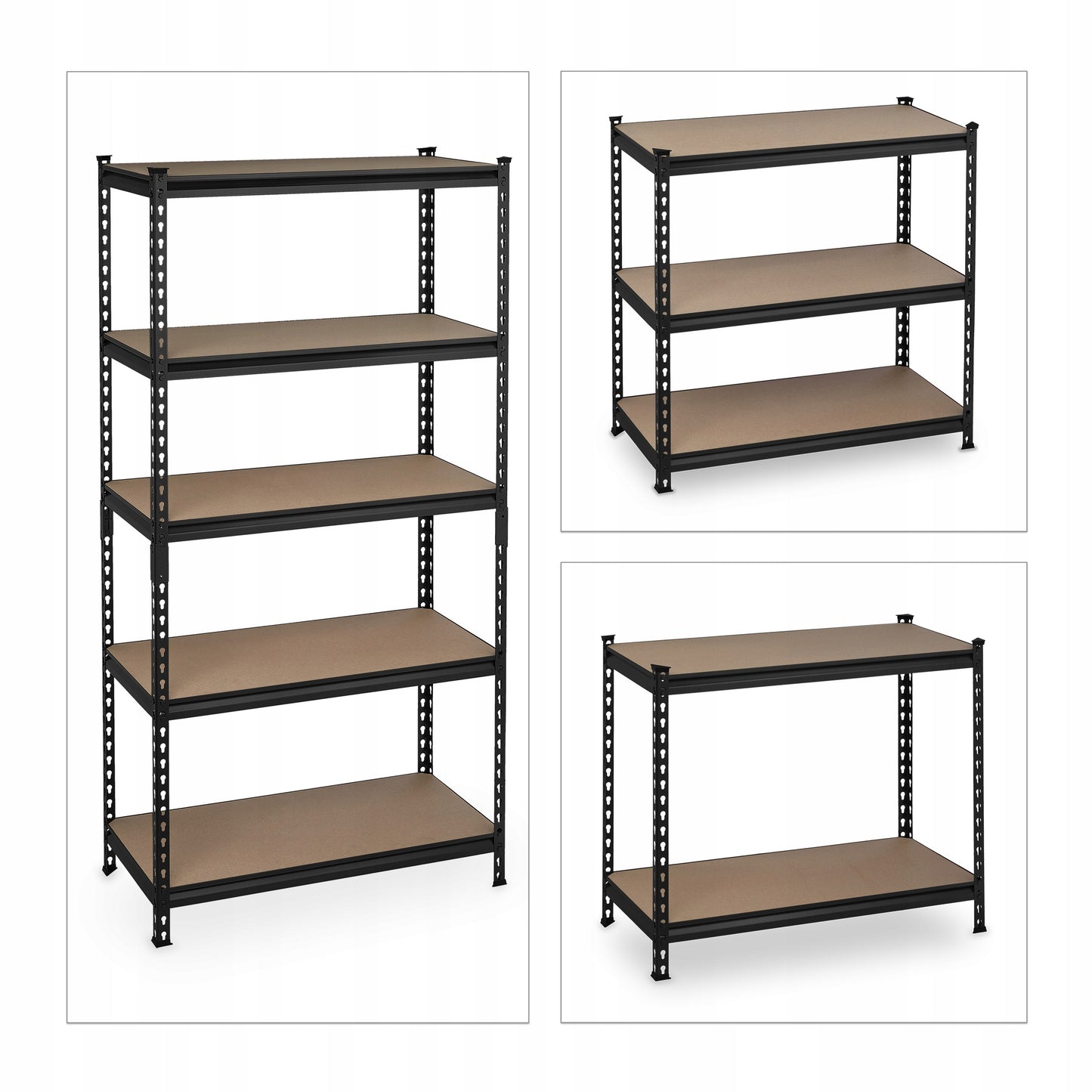 Metalinė sandėliavimo lentyna Relaxdays 183 x 91 x 46 cm, maks. 1800 kg vienai lentynai