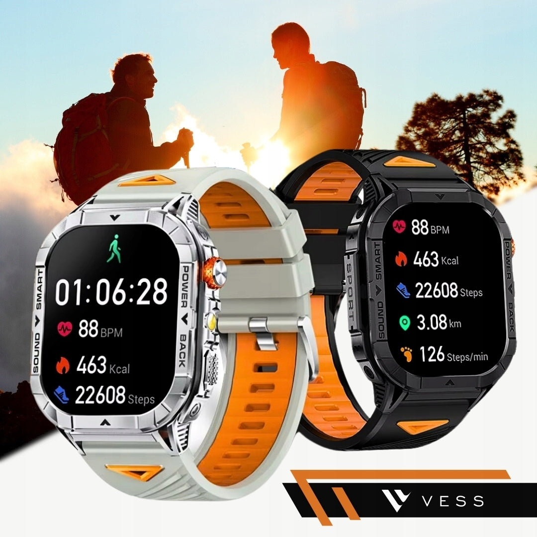 Išmanusis laikrodis Vyriškas Sportinis Skambučiai Bluetooth Vandeniui Atsparus PL Meniu