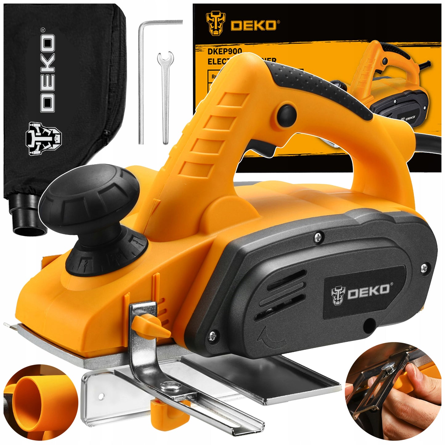 Elektrinis medienos oblius staliam 0-3mm 900W reguliuojamas DEKO