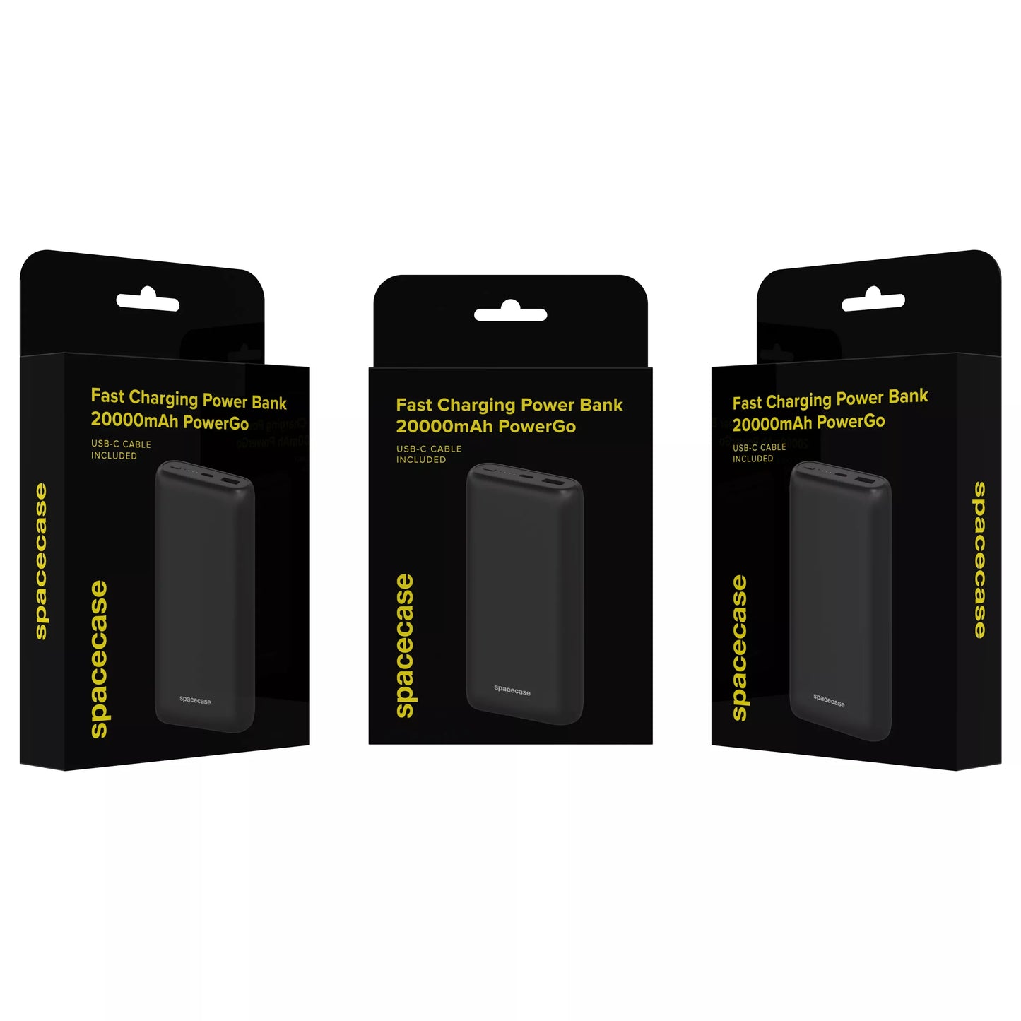 GREITAS POWERBANK 20000 MAH POWER BANK 2X USB USB-C PD 20W QC 3.0 + KABELIS