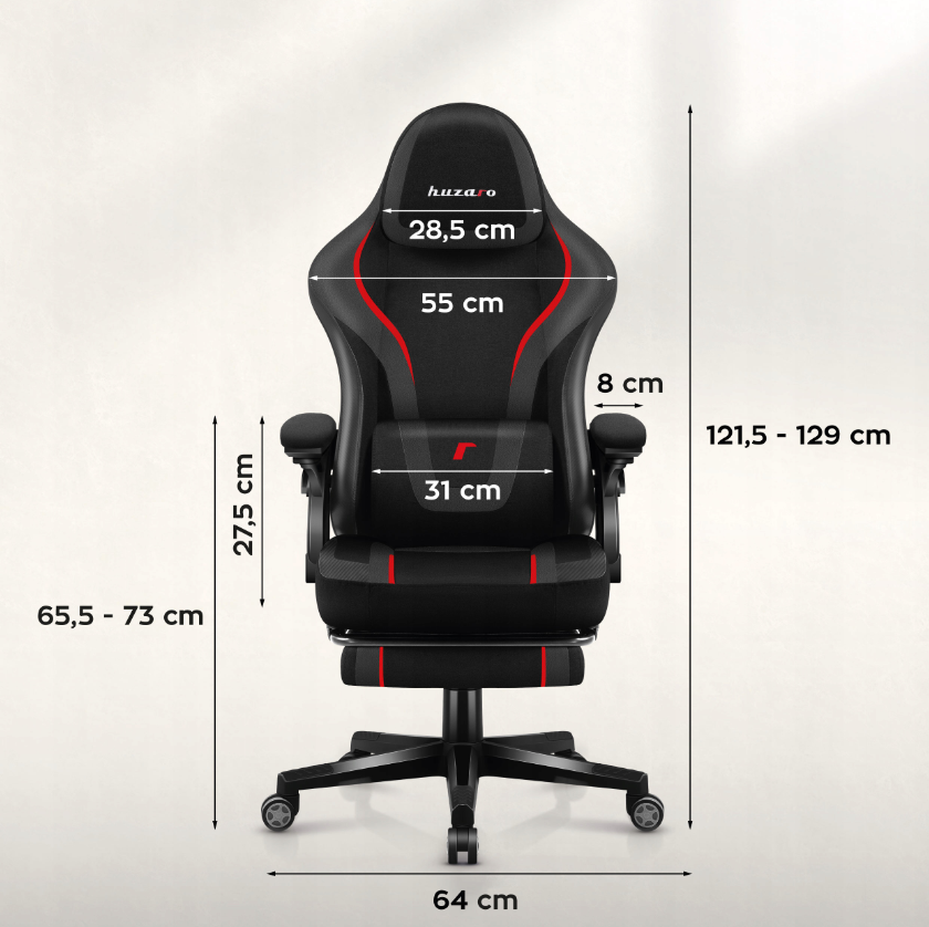 Žaidimų kėdė "Huzaro Force 4.6 Carbon"
