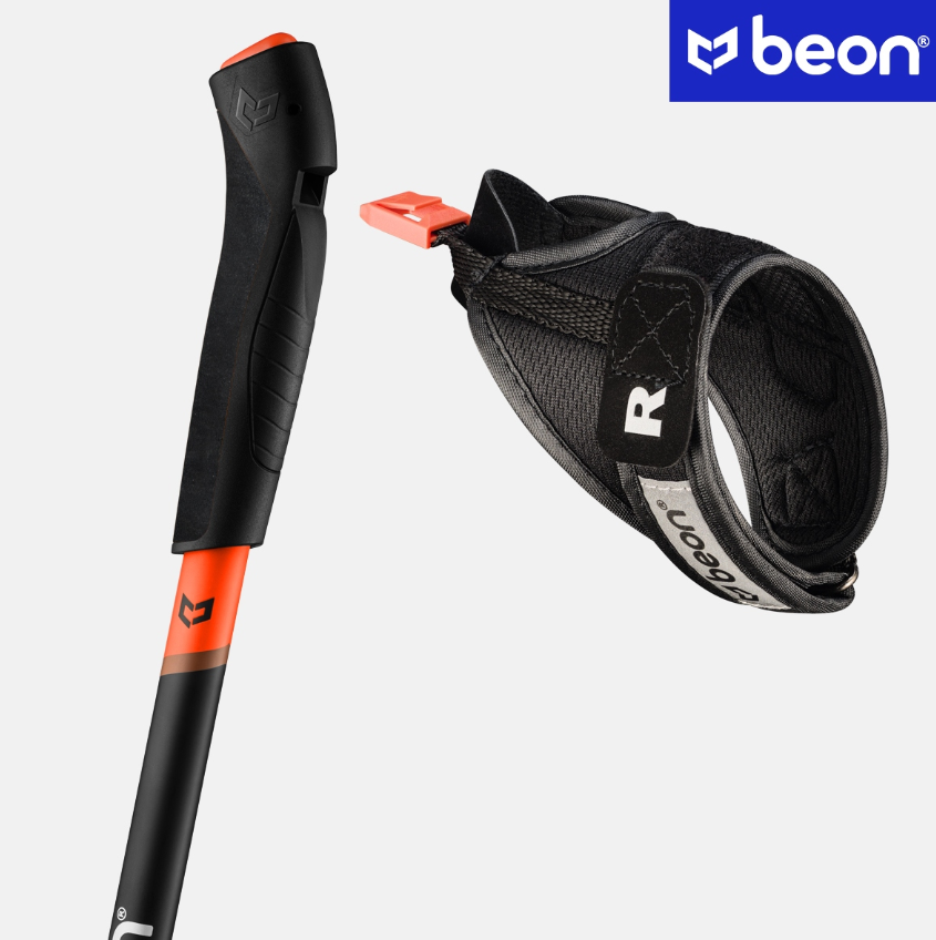 Beon NX2 – reguliuojamos ir sulankstomos Nordic Walking lazdos (61–135 cm)