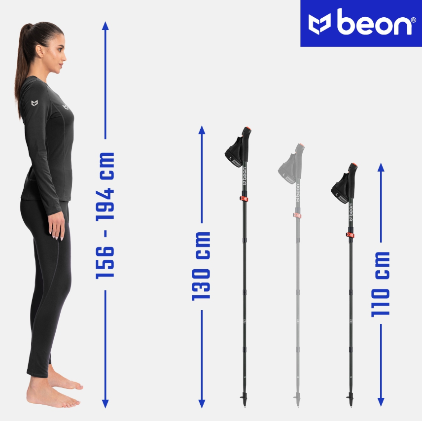 Beon FX2 – sulankstomos ir reguliuojamos lazdos žygiams