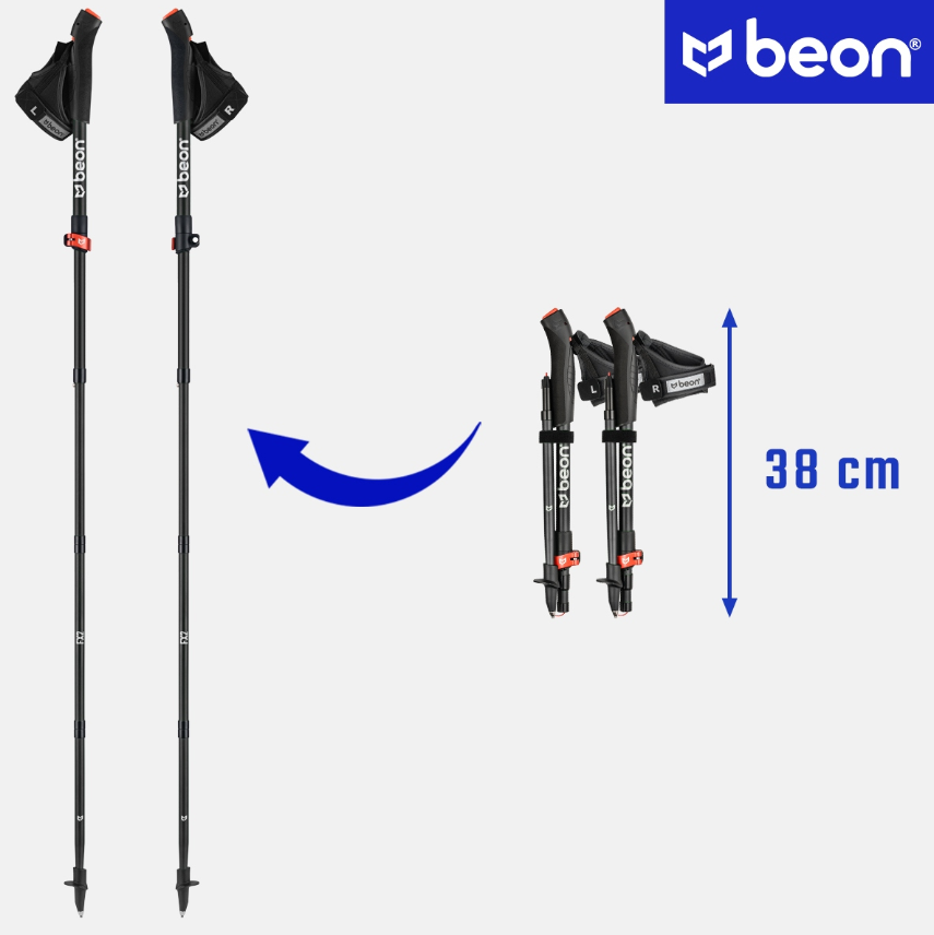 Beon FX2 – sulankstomos ir reguliuojamos lazdos žygiams