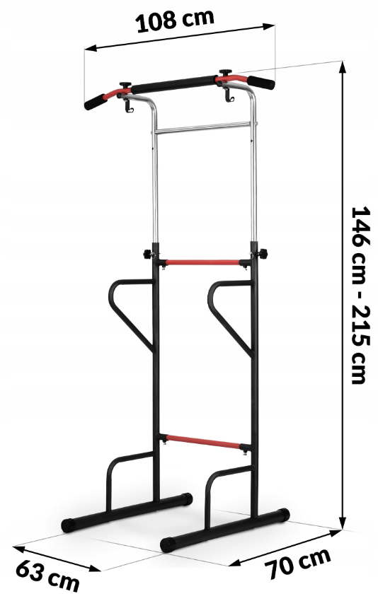 Neo‑Sport (NS‑301) pastatomas prisitraukimų treniruoklis, stovas